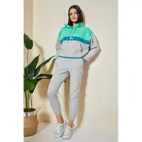 Tommy Life Kleurgebloemde Hoodie en Broek Set