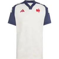Adidas Functioneel shirt 'France Rugby' saffier / rood / offwhite