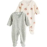 Next Rompertje/body cognac / lichtbruin / pastelgroen