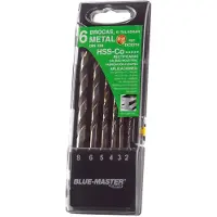 Blue Master Hss-co Stepcut 2-8 Mm Borenset 6 Stukken