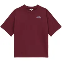 We fashion Shirt lichtblauw / wijnrood / wit
