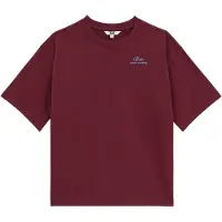 We fashion Shirt lichtblauw / wijnrood / wit