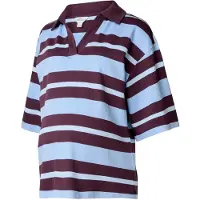 Next Shirt lichtblauw / chocoladebruin