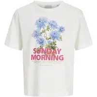 JJXX Shirt 'JXSANDRA' lichtblauw / olijfgroen / magenta / wit