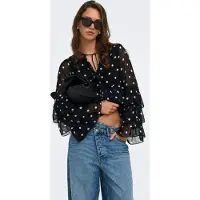 ONLY Blouse 'ONLNovara' zwart / wit