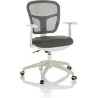 Hjh OFFICE Bureaustoel / Draaistoel TOP 108 W Netstof / Stof grijs