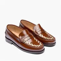 Playboy Footwear Dames Playboys Schoenen Toc1936 Sofia Loafers Bruin/White Polido