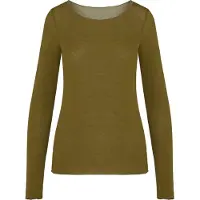 Hunkemoller Slaapshirt ' Boatneck Cashmere' groen