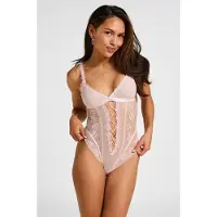 Hunkemoller Body Eleanora Roze Dames | Maat: XS