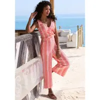LASCANA Jumpsuit pitaja roze / wit