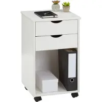 Idimex Rolcontainer KANO met 2 lades en 1 opbergvak in wit