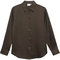 Comma relaxed fit overhemdblouse van viscosemix