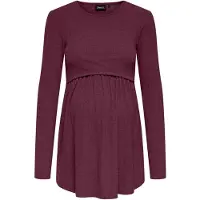ONLY Maternity Shirt 'OLMMALAYA' wijnrood