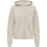 Only Play Sportief sweatvest 'Cava' crème / donkerbruin