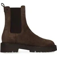 No Stress Donkerbruine suède croco chelsea boots | Maat 38