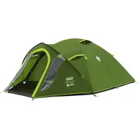 Coleman Darwin 3 Plus Blackout kampeertent – 3 persoons tent – verduisterend – water- en windbestendig - groen