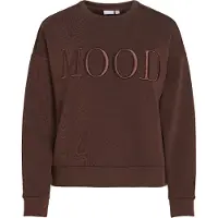 Vila Sweatshirt 'VIReflect Mood' chocoladebruin