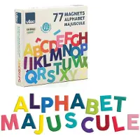 Vilac Houten magneten - - Hoofdletters - 77 stuks - Felle kleuren - Speelse leerervaring