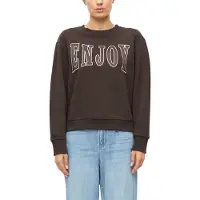 s.Oliver Red Label Sweatshirt donkerbruin / wit