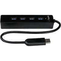StarTech.com ST4300PBU3 - 4 Port Portable SuperSpeed USB 3.0 Hub