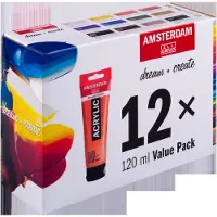 Amsterdam acrylverf set - 12x 120 ml