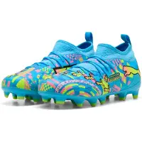 Puma Future 9 Match ADV Gras / Kunstgras Voetbalschoenen (MG) Kids Felblauw Felroze Neongroen