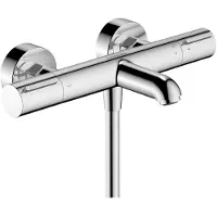 Hansgrohe Ecostat Element - Thermostatische badkraan, geborsteld zwart chroom 13347340