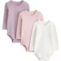 Lindex Rompertje/body mauve / orchidee / wit