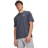 Under Armour UA Tech Vent SS-BLU Heren Sportshirt - Midnight Navy - Wit
