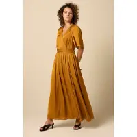 Sissy-Boy Bruine maxi wikkeljurk | Maat: M