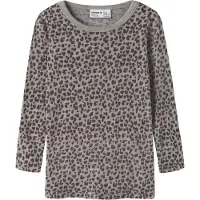 Name it Shirt 'NMFWang' grijs / antraciet / mauve