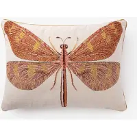 Sissy-Boy Oranje jacquard kussen dragonfly