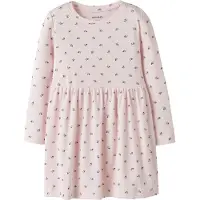 Name It Mini Jurk donkerbruin / lavendel / rosé