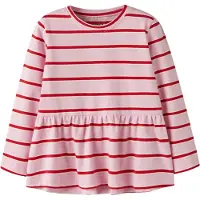 Name it Shirt 'NMFLestro' rosa / knalrood / wit