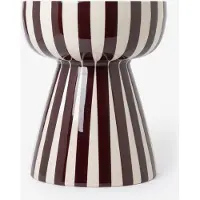 Sissy-Boy Terracotta gestreepte mushroom bijzettafel