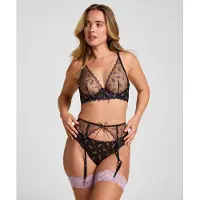 Hunkemoller Jarretel Iris Zwart Dames | Maat: L