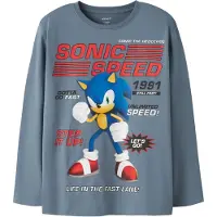 Name it Shirt 'NKMatti Sonic' hemelsblauw / donkerblauw / rood