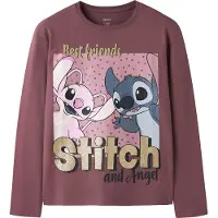 Name it Shirt 'NKFADARA STITCH' saffier / goud / mauve / lavendel