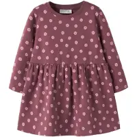 Name It Mini Jurk 'NMFDavina' poederroze / watermeloen rood