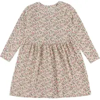Name It Mini Jurk chocoladebruin / donkergroen / bessen / wolwit