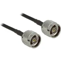 DeLOCK N (m) - N (m) kabel - LMR195/RF195 - 50 Ohm / zwart - 1 meter