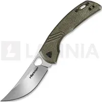 Fox Edge Persian - Stonewash - Micarta vouwmes, olijfgroen