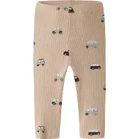 Name it BABY katoenen babybroek met print - lichtbruin Jongens Stretchkatoen - maat 68