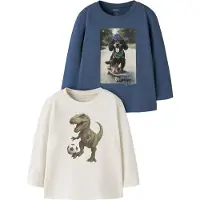 Name It Mini Shirt 'NMMVOTO' blauw / groen / zwart / wolwit