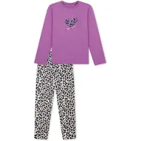 Schiesser Nachtkledij ' Nightwear ' bessen / zwart / wit