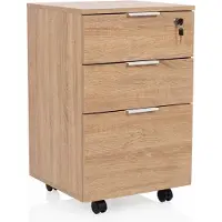 Hjh OFFICE Rolcontainer / bureau-opbergkast Davik eiken