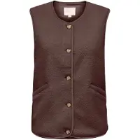 ONLY regular fit bodywarmer in teddystof model 'BABY'