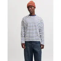 Jack & Jones Shirt 'JORNORREBRO' crème / navy / wit