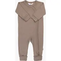 Joha - Kid's Jumpsuit with Buttons - Merino-ondergoed 90, bruin