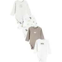 Cool Club Rompertje/body beige gemêleerd / bruin / offwhite